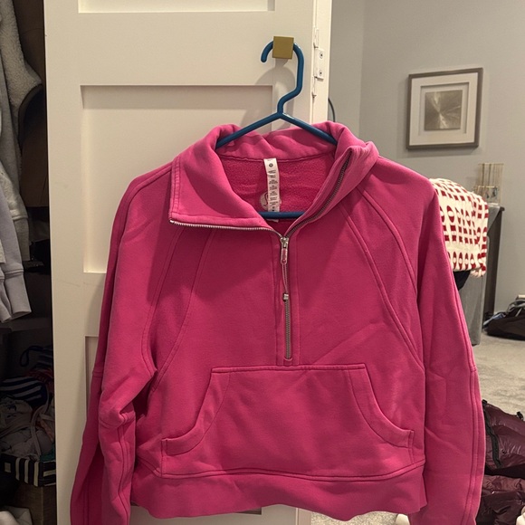 lululemon athletica Tops - Lululemon Athletica Pink Half-Zip Hoodie
